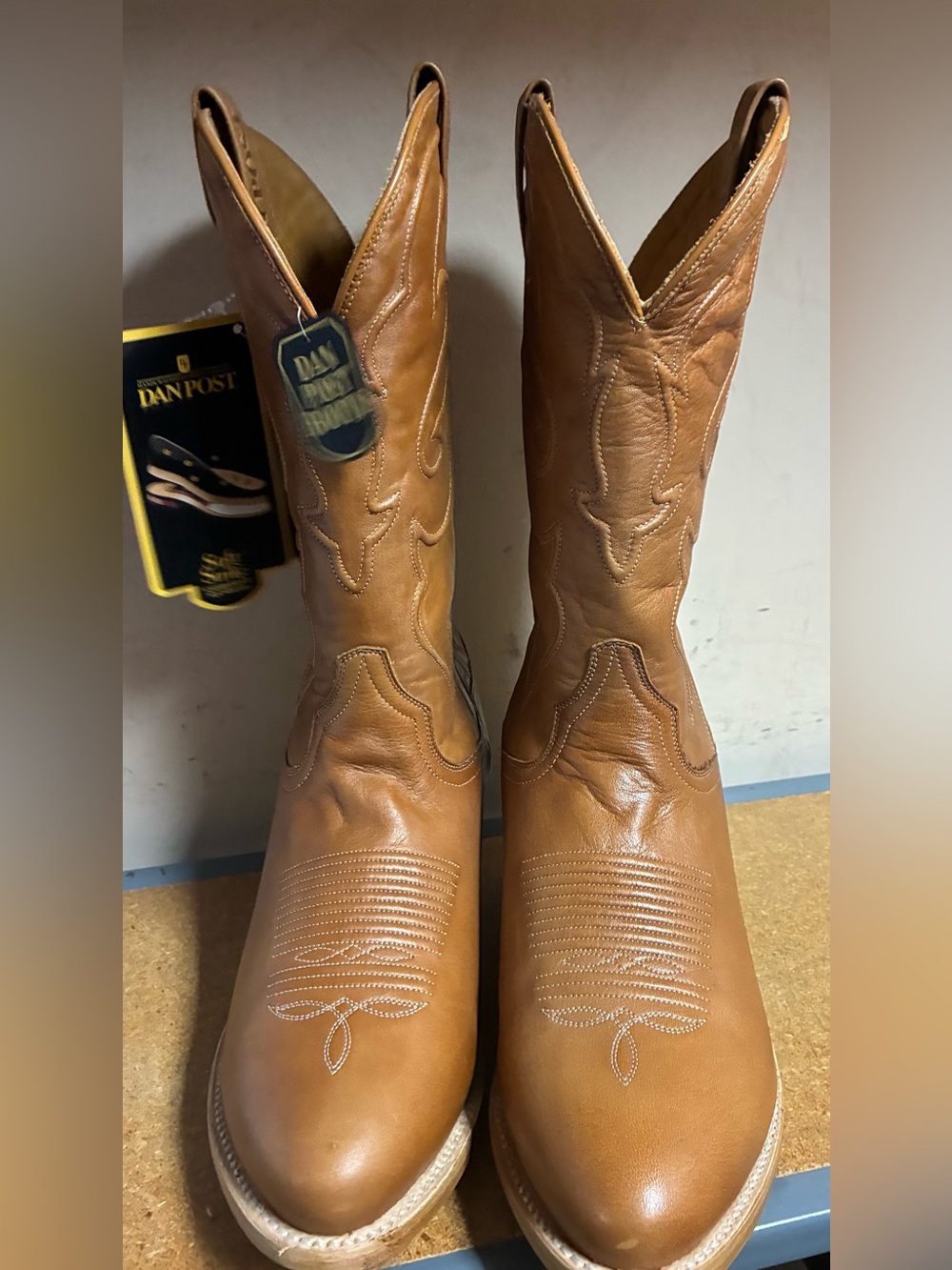 Dan Post DP-7118 Rio grande Men’s Size 10 EW Tan Leather Western Cowboy Boots NW